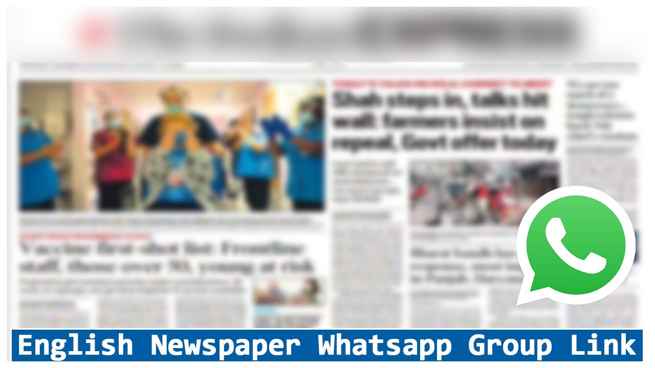 1050+ English newspaper whatsapp group link list 2023